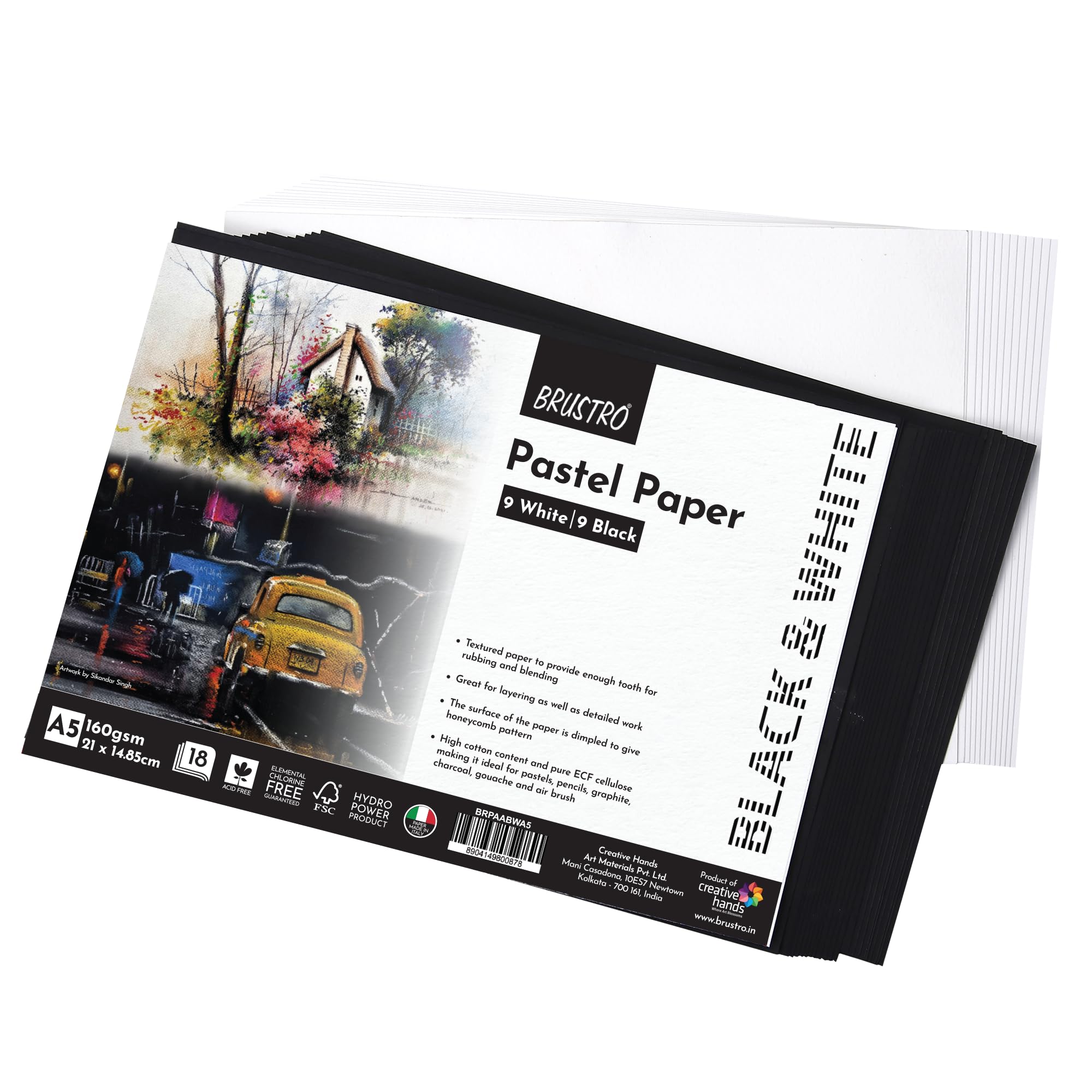 Brustro Pastel Paper Set - 18 Sheets -2