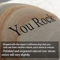 Vista 7 de Piedra natural grabada con texto "I Love You", Piedra
