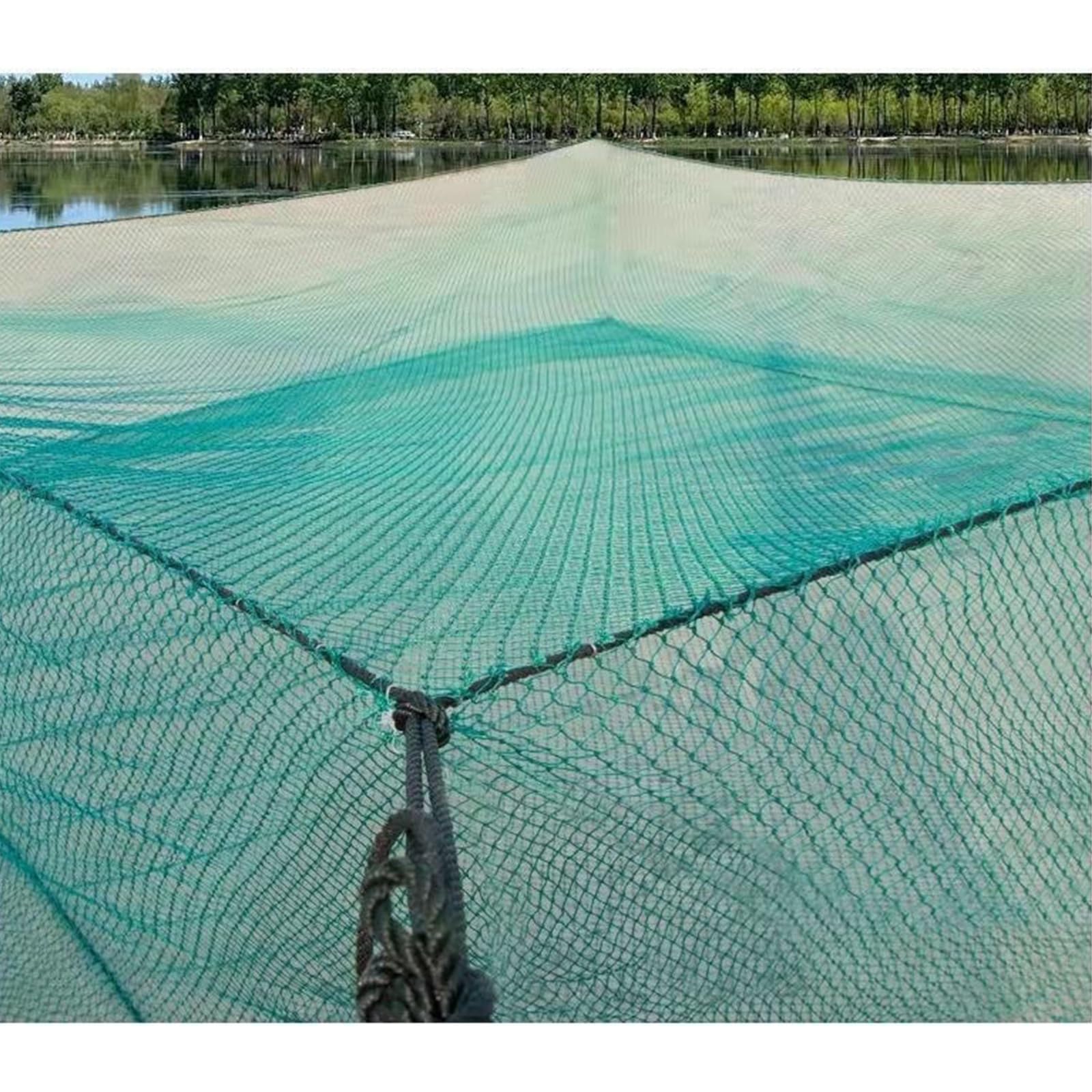 Fangnetzkäfig Fischernetz aus Nylon Faltbares Fischreuse Fischernetz Groß Geeignet für Fisch, Hummer, Krabben