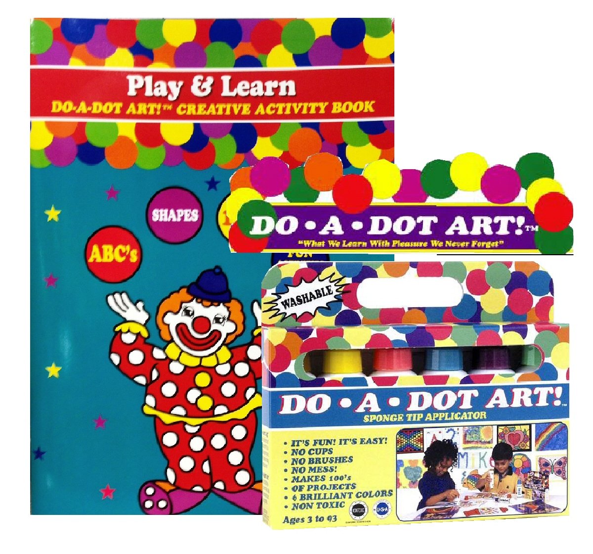 Do A Dot Art Marker Rainbow 6pack Activity Book Gift Set Play and