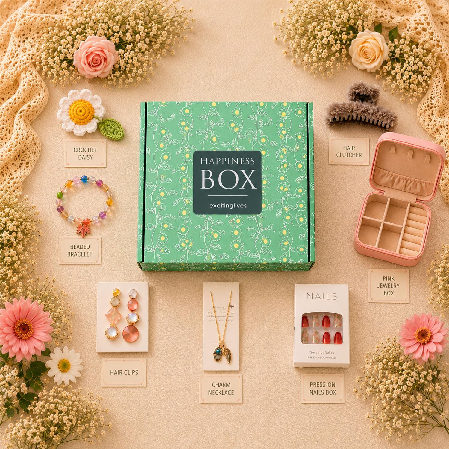 Diwali Fashion Hamper Gift for Women - Jewelry Box & Accessories -5