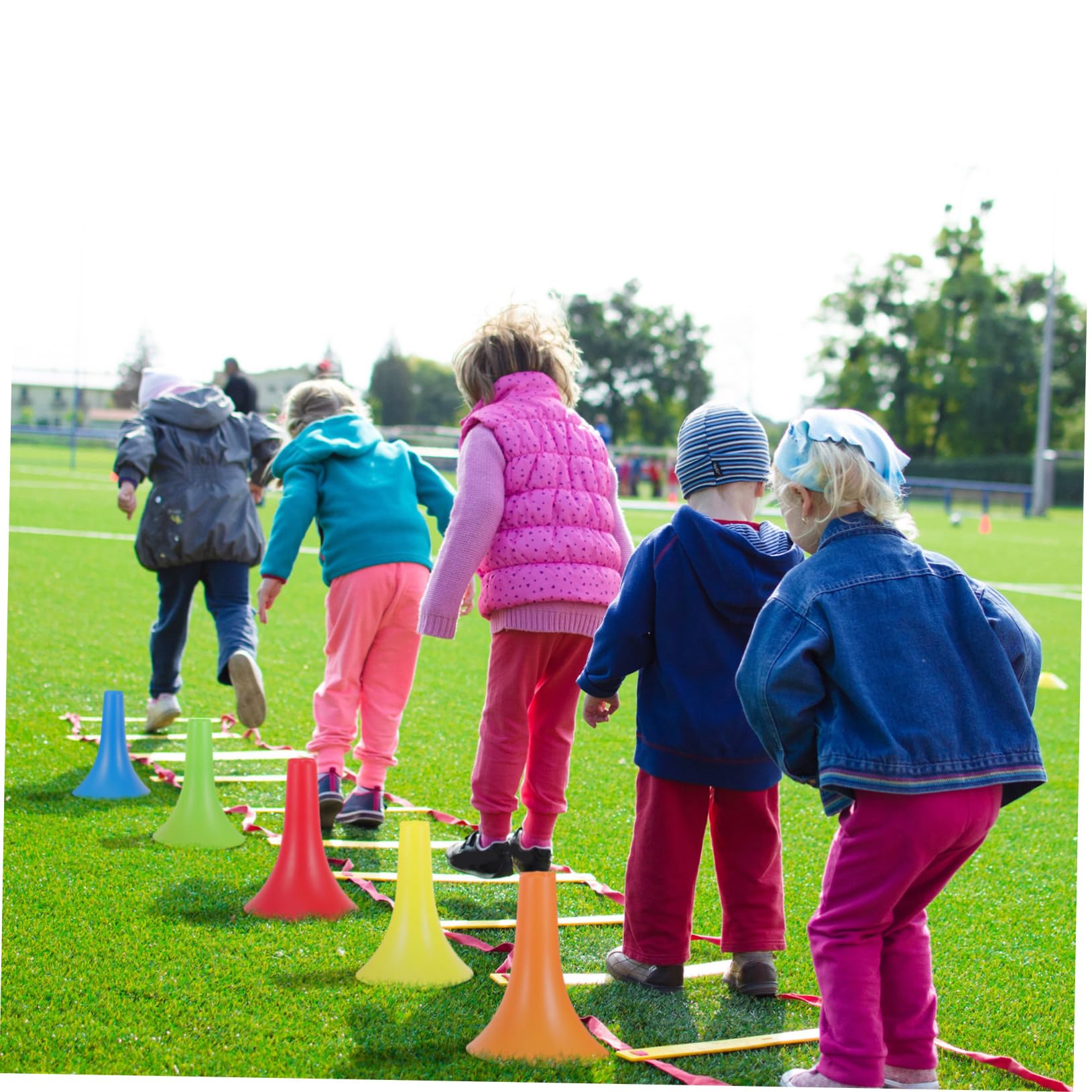 Toyvian 10pezzi in Miniatura di PE Coni per Allenamento di Sport Rotelle Coni per Allenamento di Football Coni per Agilità per Pattinaggio Rotelle per