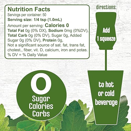 Vista 22 de Splenda- Stevia líquida, endulzante en gotas con cero calorías e infusionada con cafeína