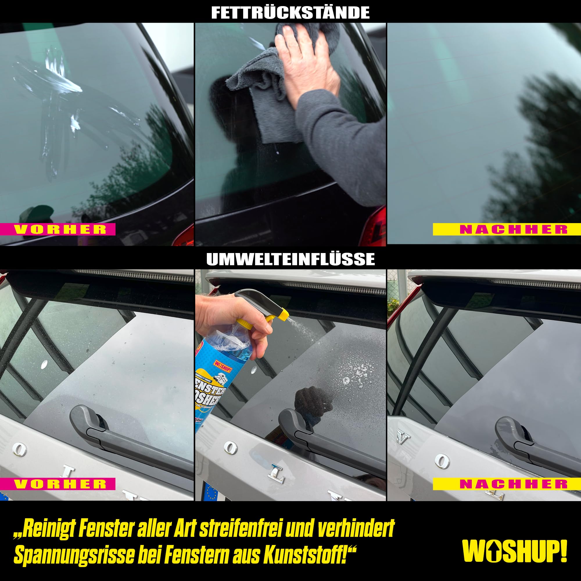 Fensterreiniger Xtra Skin Schutzfilm 10000 ml Glasreiniger für Plexiglas Acrylglas Scheibenreiniger für Wohnwagen, Wohnmobil, Auto, Caravan Streifenfreie Reinigung innen und außen