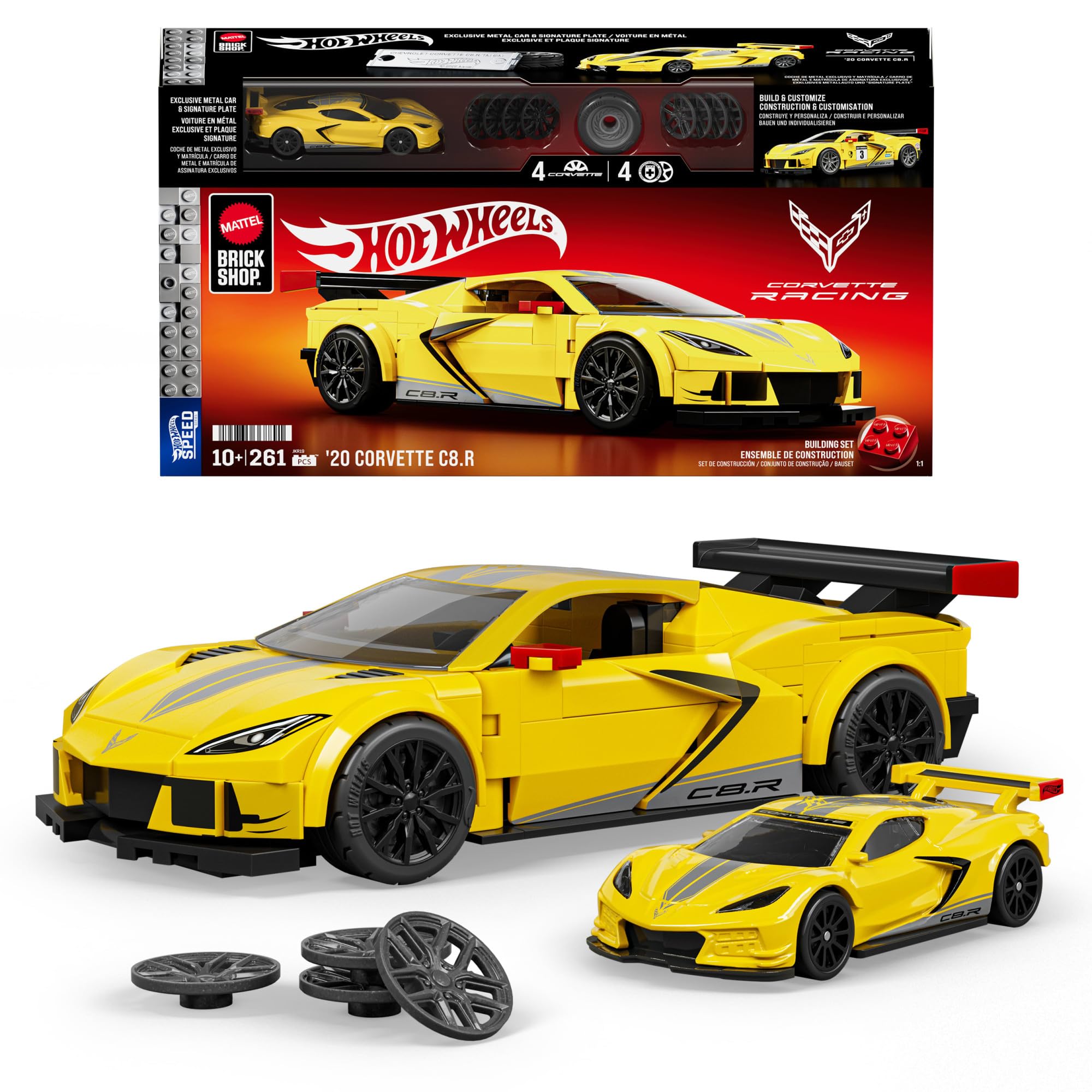 Mattel Brick Shop Hot Wheels Speed Series '20 Corvette C8.R
