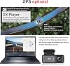 كاميرا Coverzone MINI ذات العدسة المزدوجة WiFi GPS Dash - كاميرا أمامية بدقة 4K وكاميرا خلفية بدقة 1080 بكسل، رؤية ليلية، وضع ركن السيارة، عدسة واسعة الزاوية، تسجيل دوري، دعم بطاقة SD بسعة 128 جيجابايت (غير متضمنة) M6