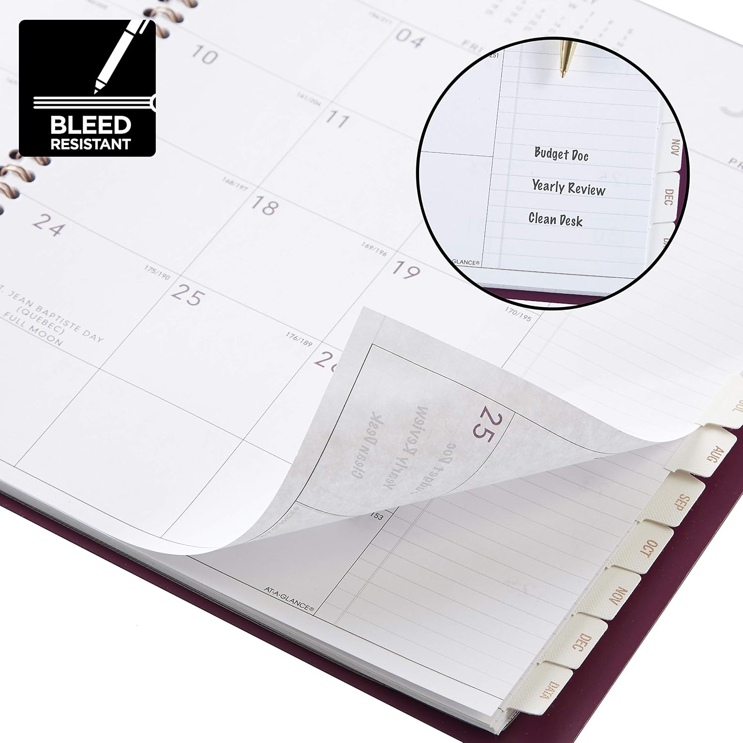 2021 Weekly & Monthly Planner by AT-A-GLANCE, 8-1/4" x 11", Large, Contemporary, Purple (70940X5921)