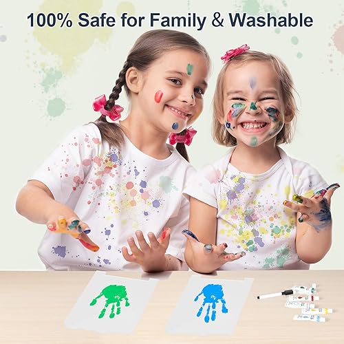 Miniatura 4 de Kit de adornos de huellas de manos familiares con luz nocturna, regalos personalizados para bebés para nuevos padres, regalos familiares de