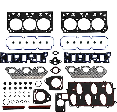 DNJ HGS3186 Juego de juntas de cabeza para Chevrolet Pontiac Camaro Firebird 1997-2002 3.8L V6 12V OHV 3800cc