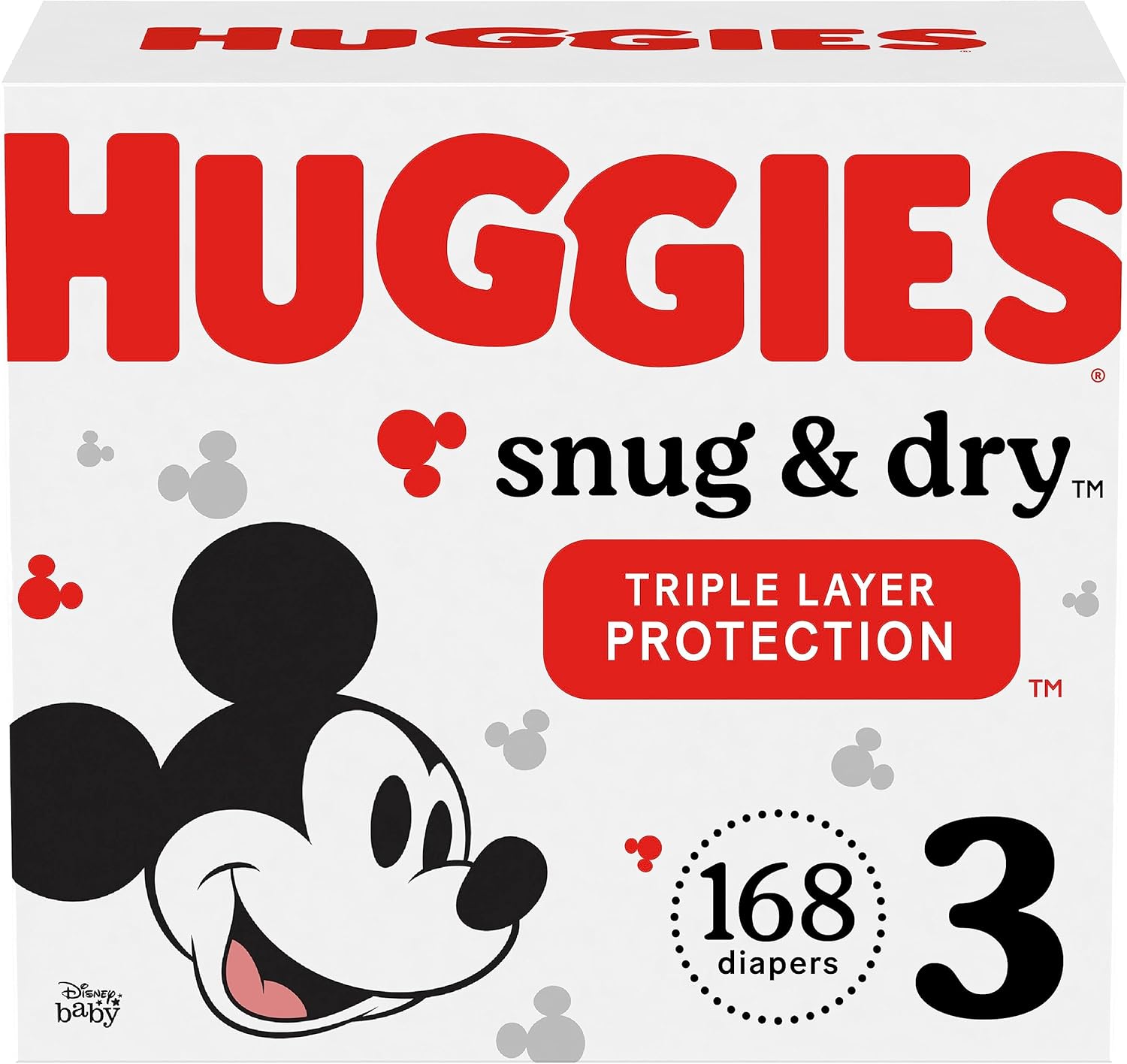 HUGGIES Diapers Size 3 Huggies Snug & Dry Disposable Baby HUGGIES
