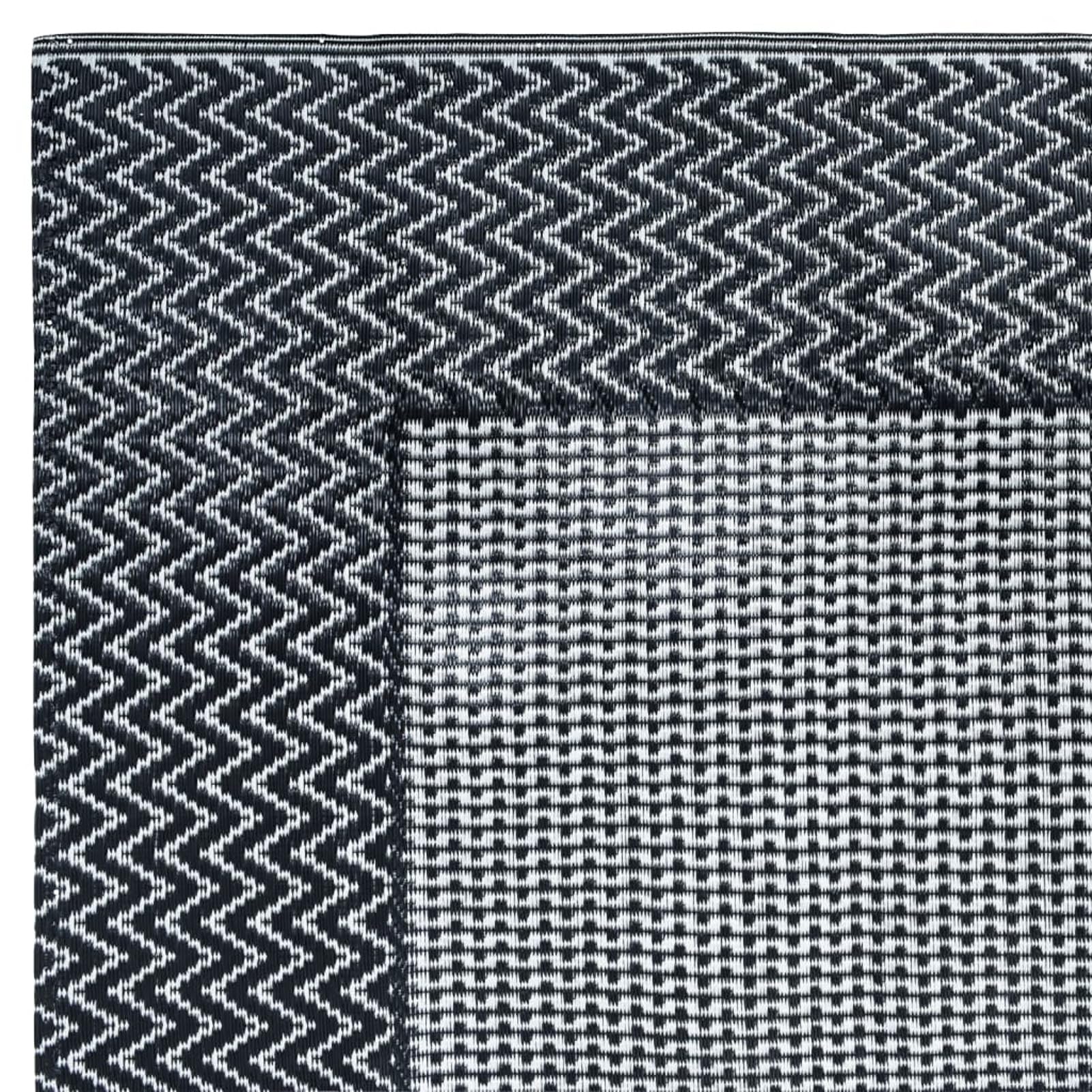 Tidyard Tapis d'extérieur ARAKIL Gris 120x180 cm PP, Tapis de Sol pour Camping, Balcon, Terrasse, Jardin Style A