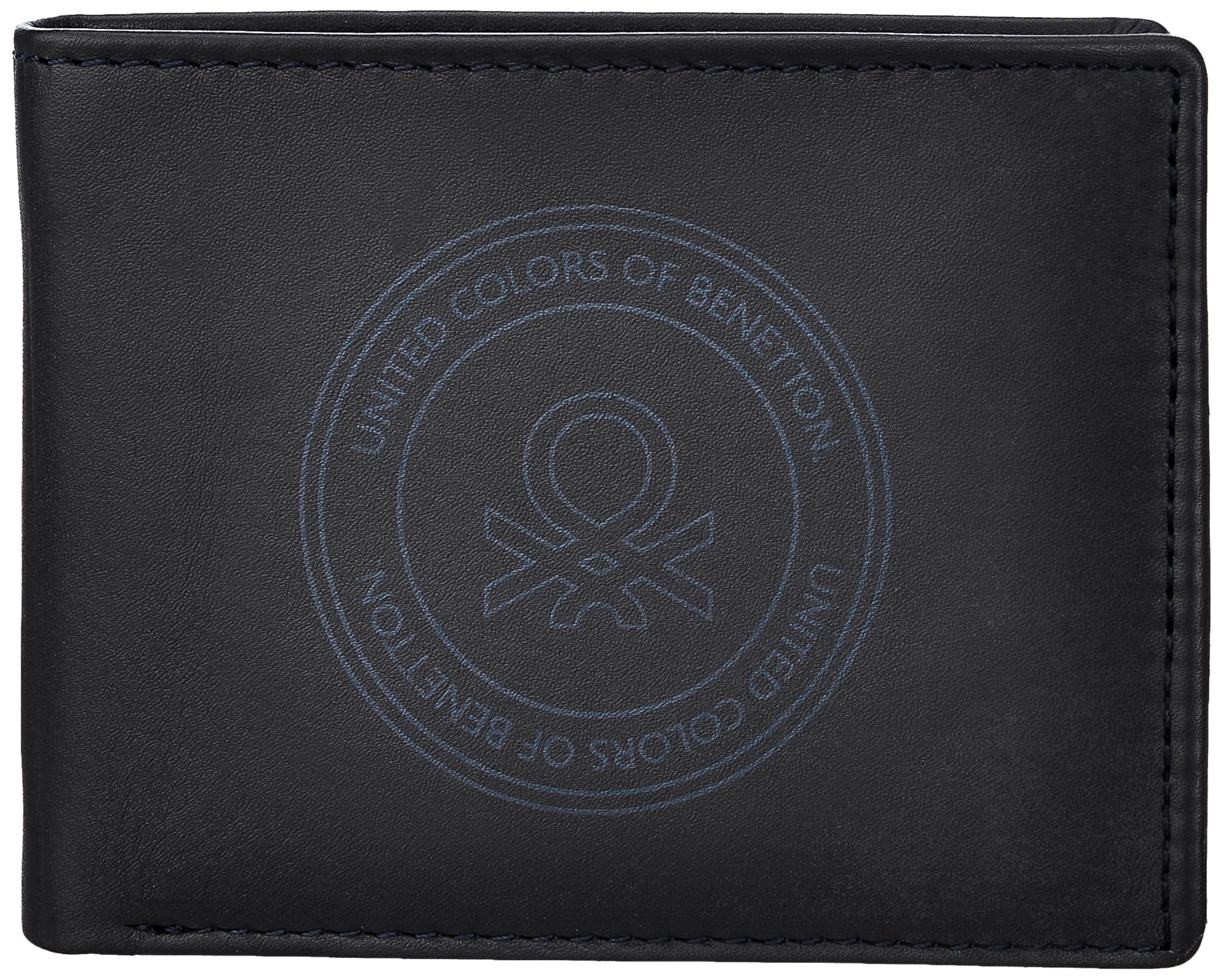 united colors of benetton Men Izak Leather Global Coin Wallet - Navy-picture-48