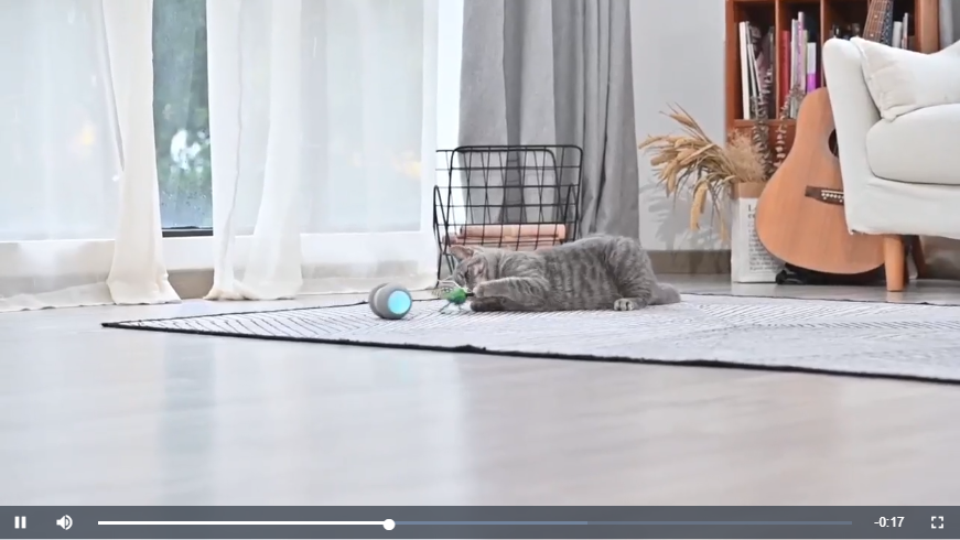 k-berho Interactive Cat Toys for Indoor Cats, Irregularly Move Cat Ball Toys for Kitten/Cats, Robotic Cat Toy with Led… - Image 8