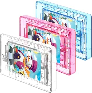 HyDren 3 Pcs Plastic Card Holder Gift Card Maze Puzzle Holder Pinball Cash Holder Money Maze Puzzle Boxes for Cash Teens Gifts Birthdays Party Favors Money Holder Game
