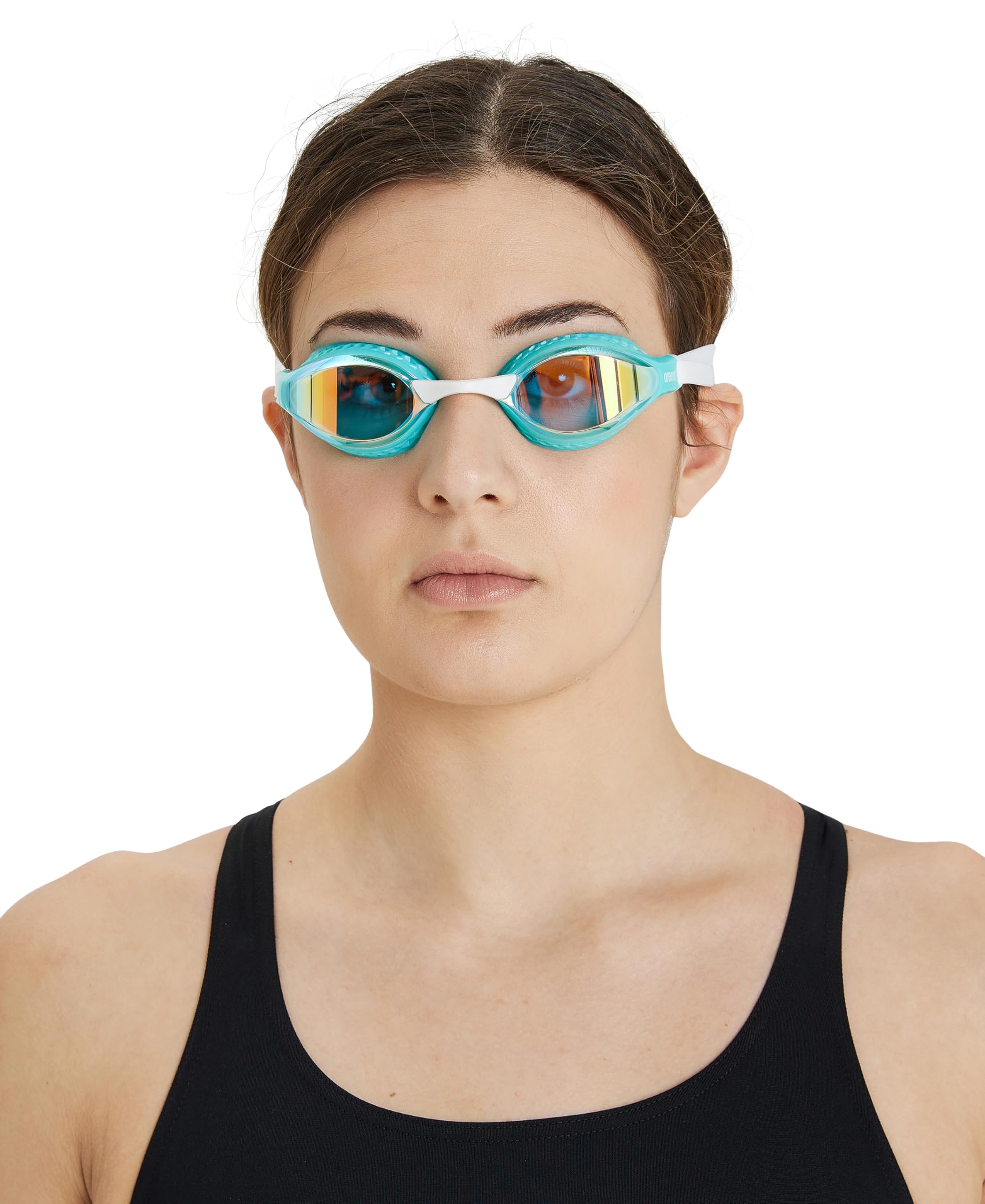 Occhialini Nuoto Arena Airspeed Mirror - Anti-Appannamento, Lenti Ampie, UV Protection