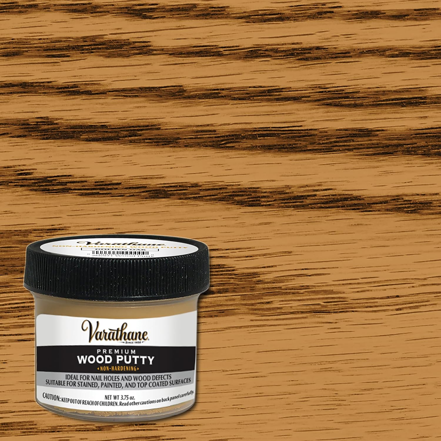 Varathane 375538 Premium Wood Putty, 3.75 oz, Golden Oak