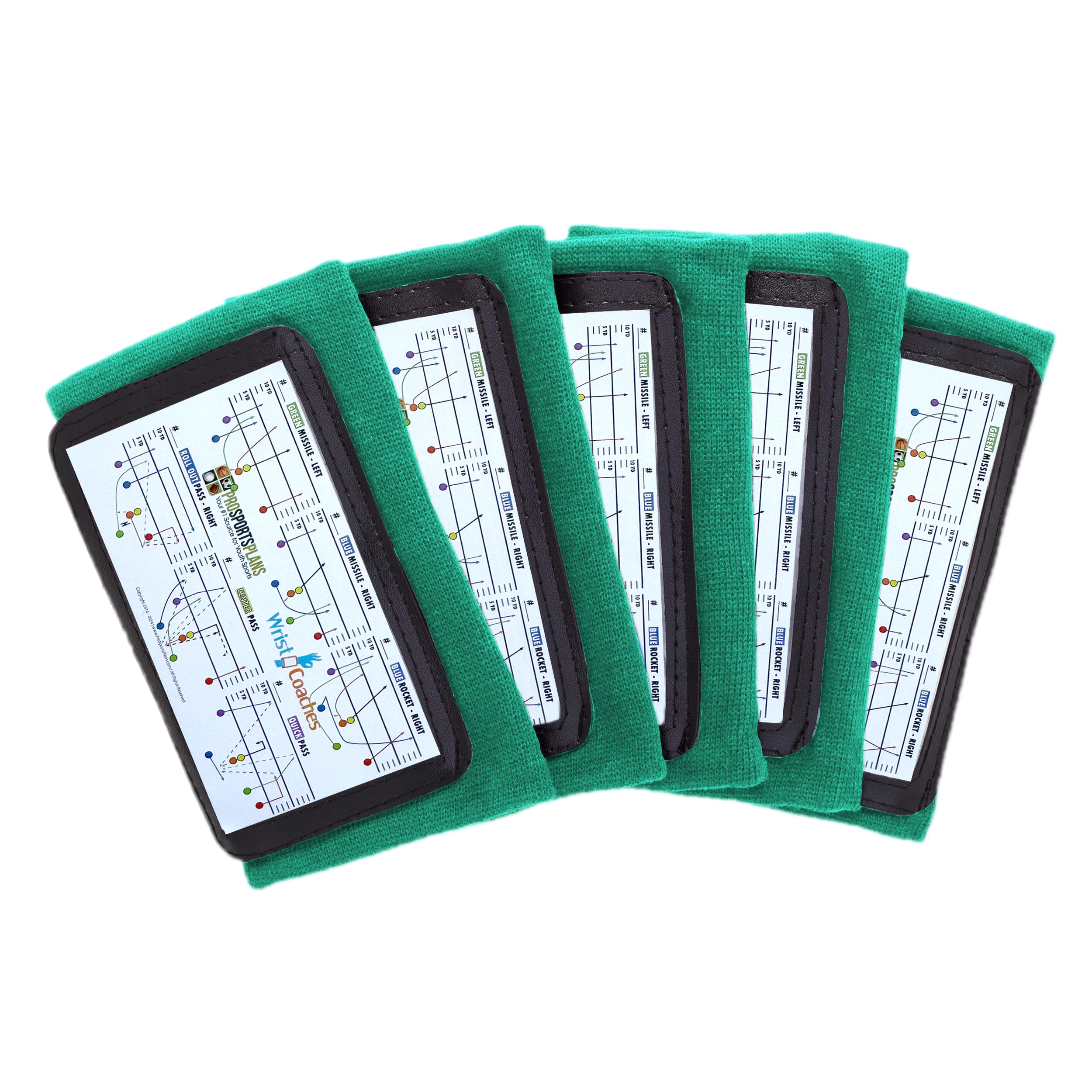 Football Play Wristbands - Youth Quarterback Gear - Wristband Playbook for Football and Softball Signs