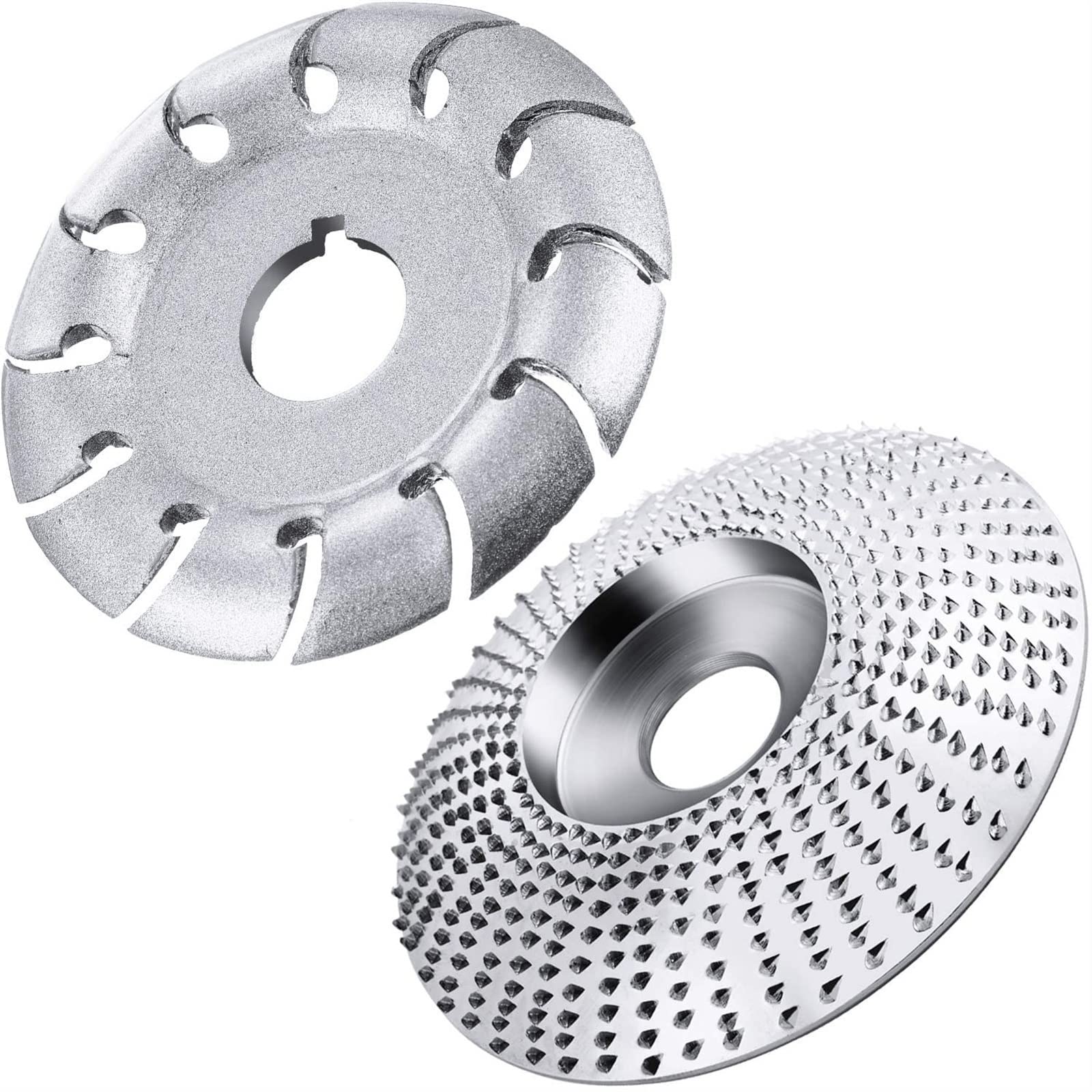 Disco de Amoladora Angular, Disco de Tallado de Madera, Placa de Muela, Disco Abrasivo para Tallado, 2 Uds.