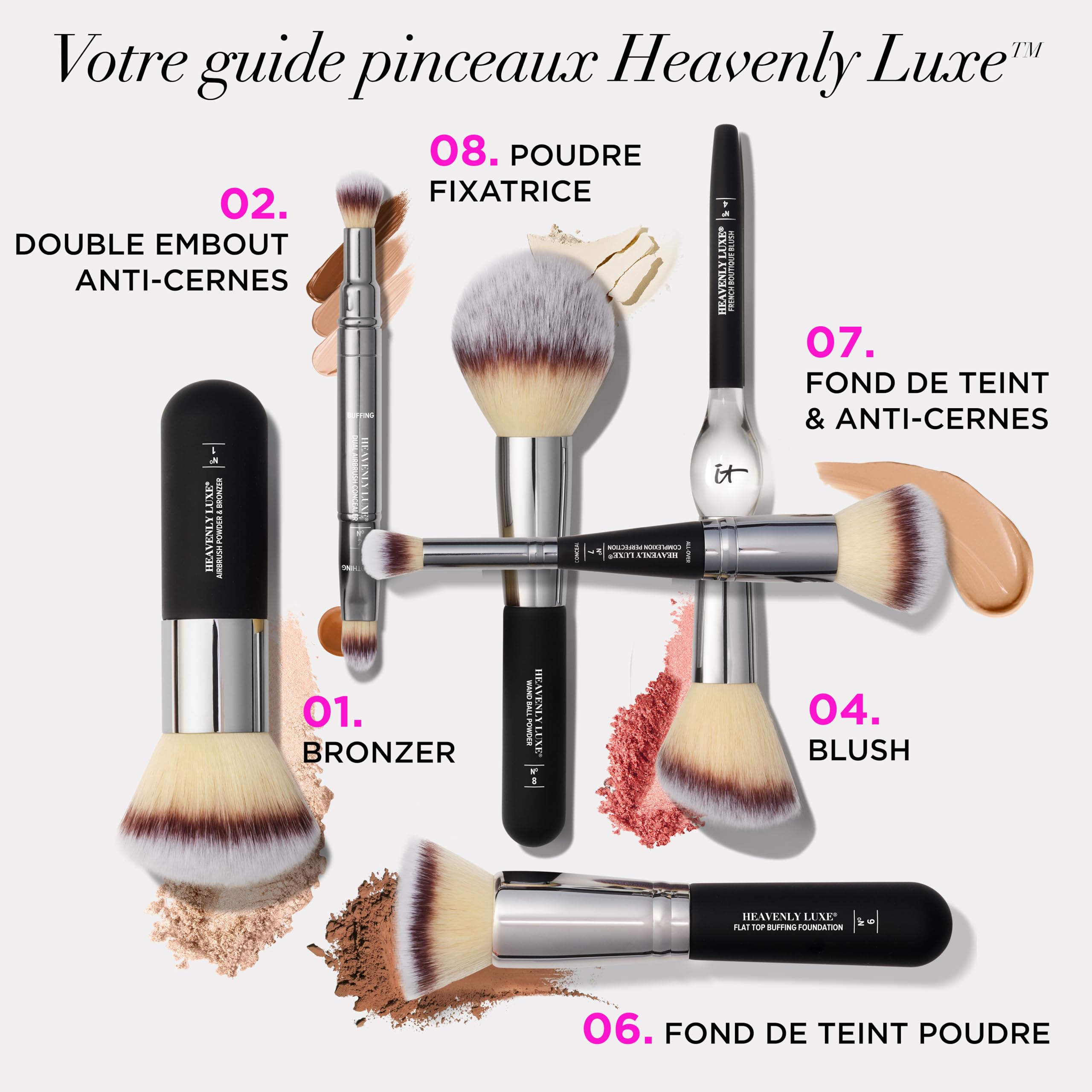 IT Cosmetics, Heavenly Luxe, Pinceau, Fini Naturel Zéro Défauts