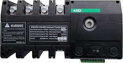 4PRO ATS-125A-4P-RSC Automatic Changeover Transfer Switch