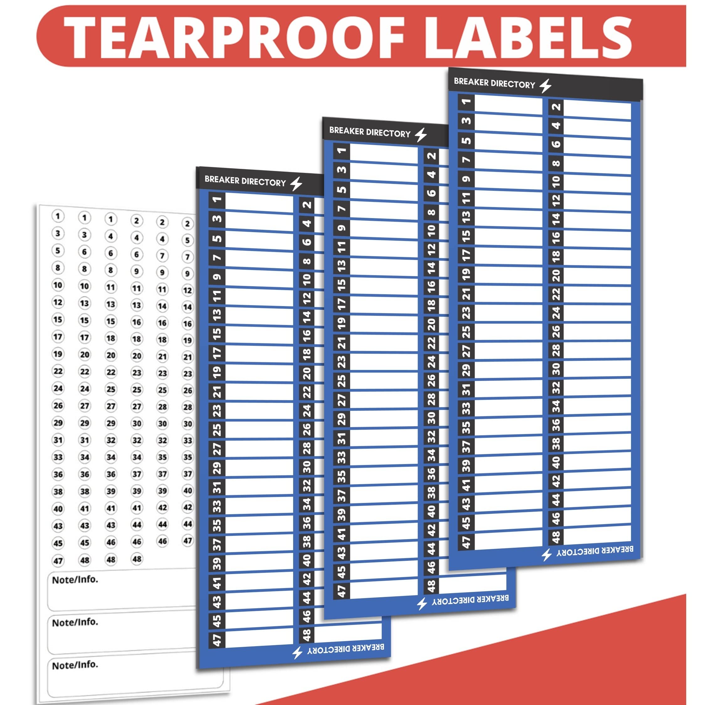 Electrical panel labels amazon