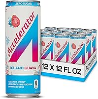 Vista 19 de Bebida energética Accelerator, sabor naranja y mango, 12 onzas (paquete de 12), sin azúcar, energía sostenida de cafeína 100% natural