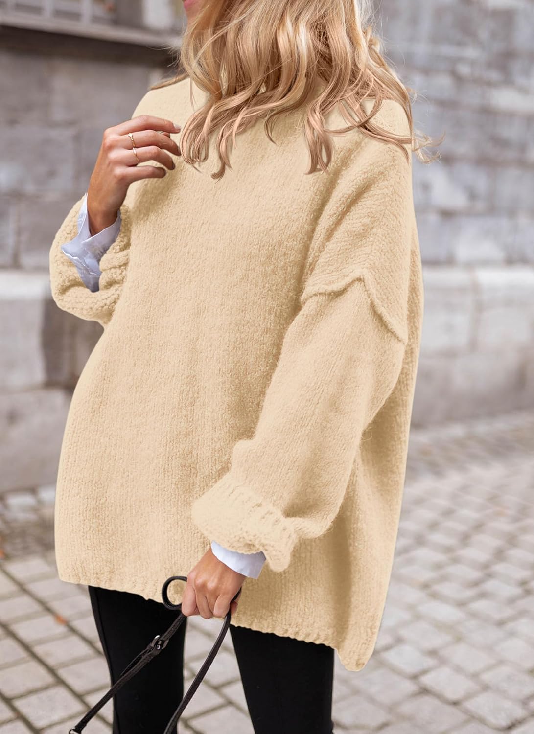 PRETTYGARDEN Oversized Sweaters for Women Chunky Turtleneck Sweater Fall Fashion Clothes Long Sleeve Tops Winter Clothing - Image 6