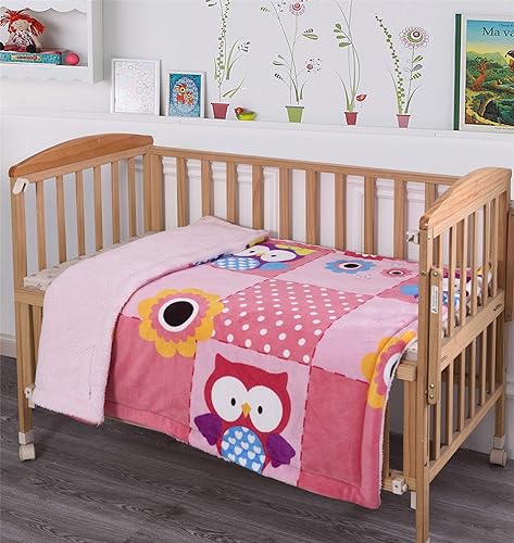 Miniatura 5 de Sapphire Home Manta súper suave y acogedora, 40 x 50 pulgadas, manta de felpa azul con respaldo de sherpa para niños y bebés pequeños, dinosaurio