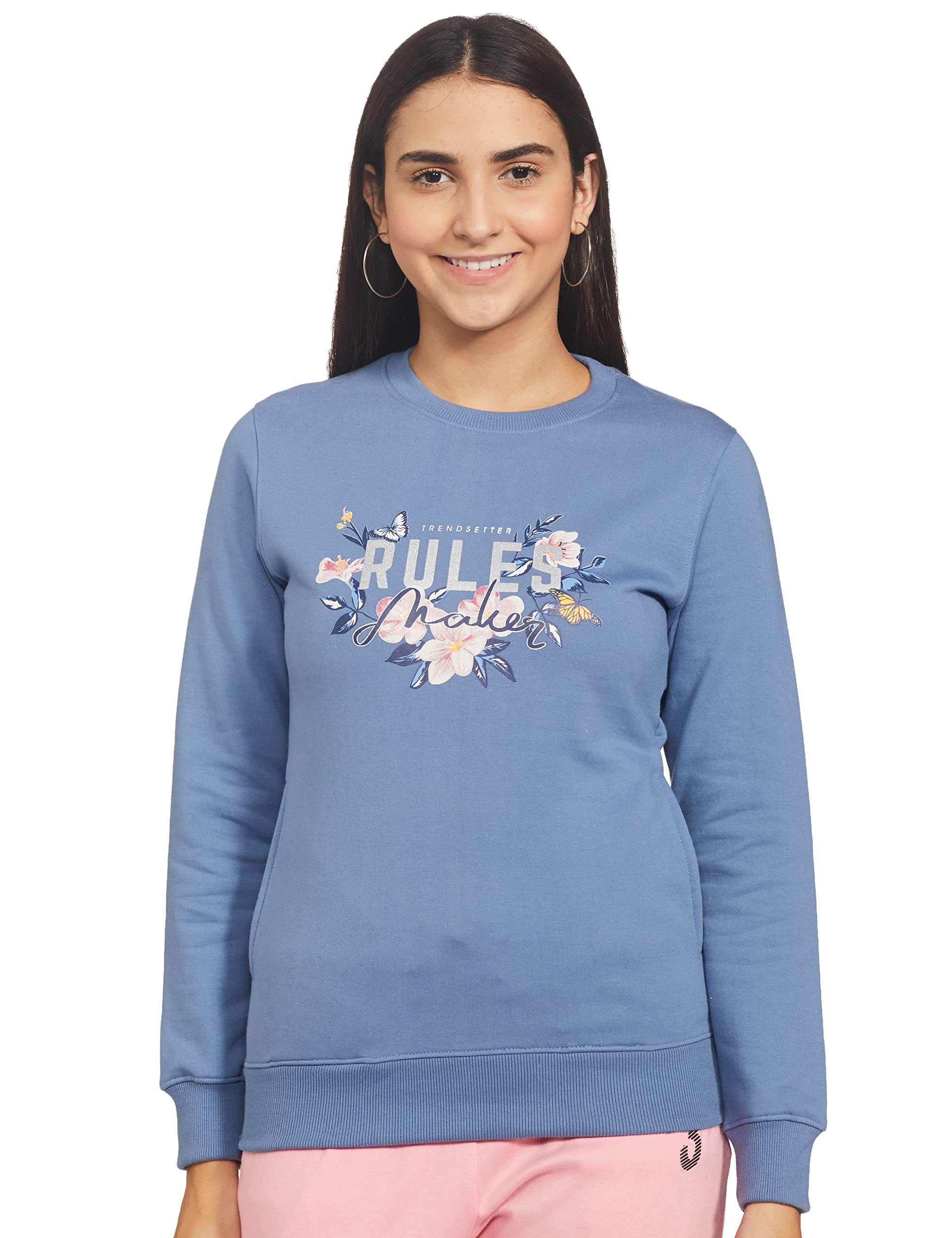 Women's Cotton Crew Neck Sweatshirt-image-48