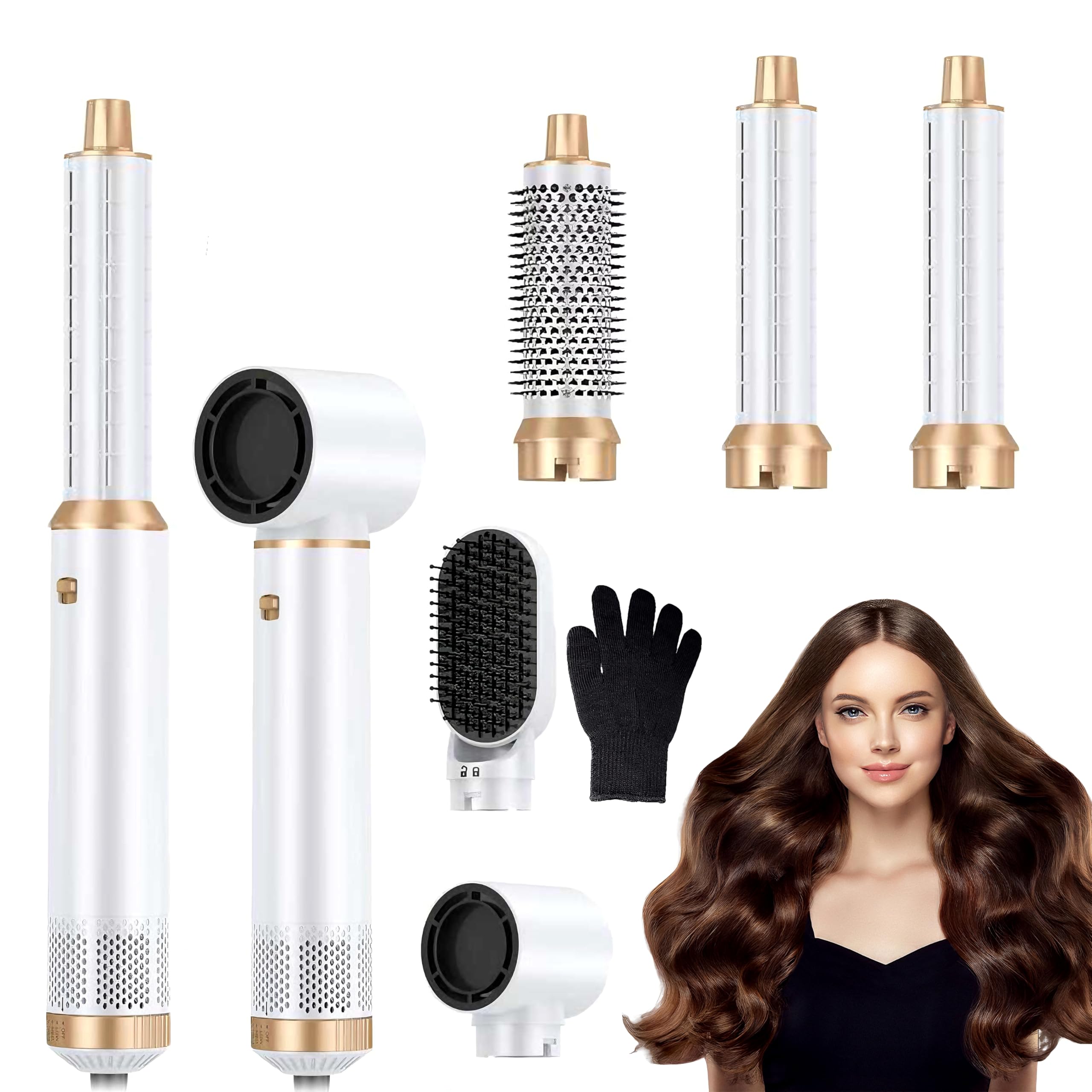 5 in 1Blow Dryer Brush Hair Styling Tools for Drying Curling Straightening