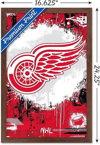 Miniatura 3 de Trends International NHL Detroit Red Wings - Póster de pared con logotipo Maximalist 23