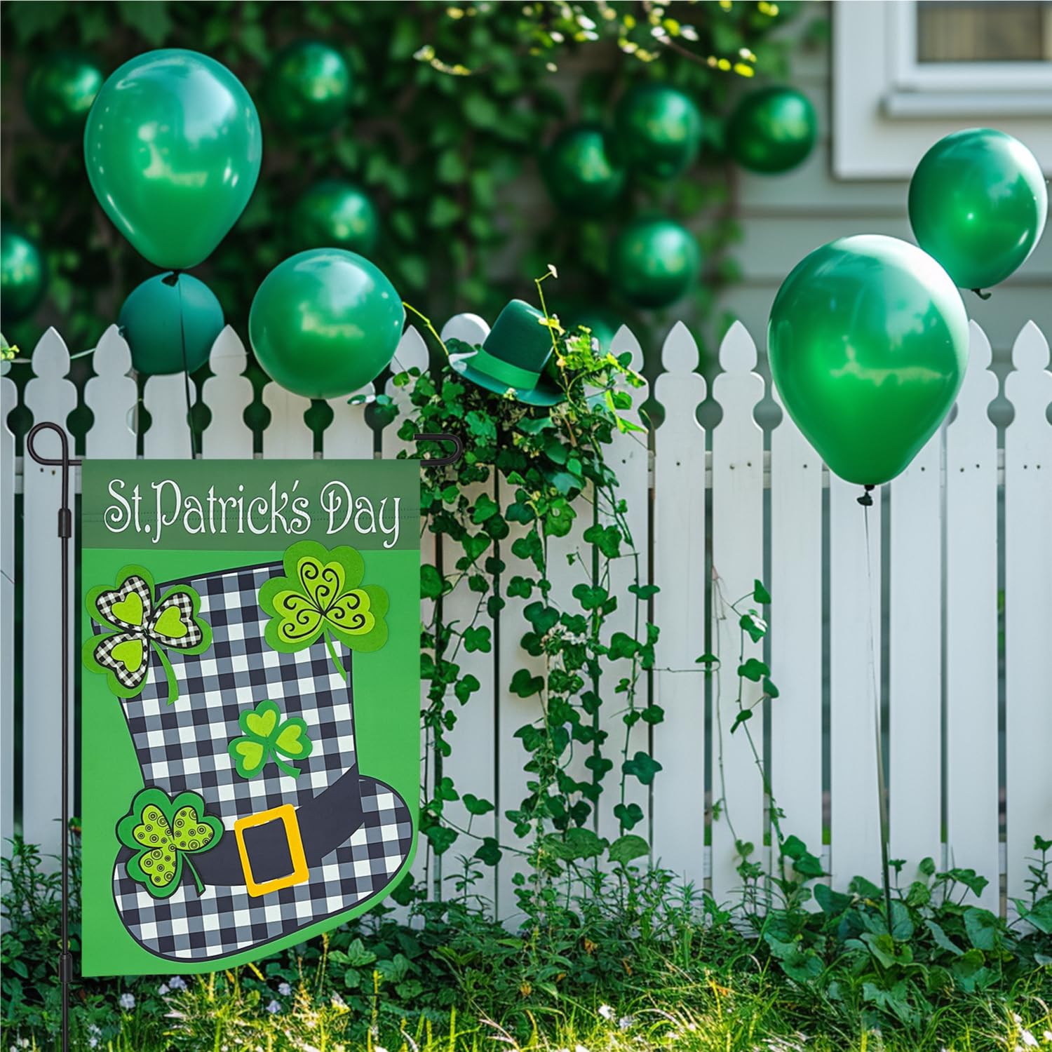 Vigor Home Gartenflagge – St. Patrick's Day, Doppelseitig | 30,5 X 45,7 Cm, Grün | Wetterfest & UV-beständig
