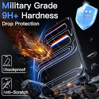 JETech Anti-Reflective 9H+ Screen Protector for iPhone 17 Pro, 2-Pack