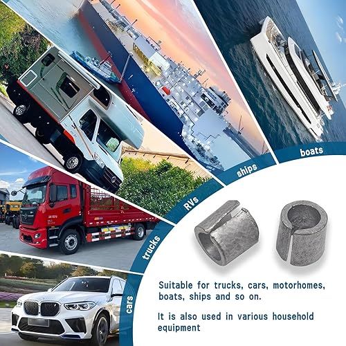 Miniatura 5 de 2 pares de fundas de adaptador de batería, accesorios universales para coche, adaptador de terminal de batería positivo y negativo, adaptador de