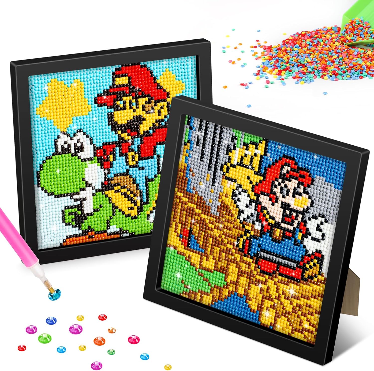 Amazon MOGTAA 2 Pack Diamond Art Kits For Adults Beginners With amazon-mogtaa-2-pack-diamond-art-kits-for-adults-beginners-with