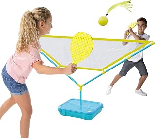 Swingball All Surface Tetherball Tennis Set – Portable Outdoor Game for Kids & Adults – Includes Paddles & Ball – Backyard, Lawn, or Park Active Play – Family Fun, Easy Setup & Storage