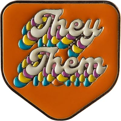 Karma Gifts, Enamel Pronoun Pin, THEY