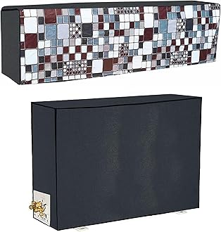 Yellow Weaves 100% Waterproof and Dust Proof Split AC Cover for 1.5 Ton - Multicolor