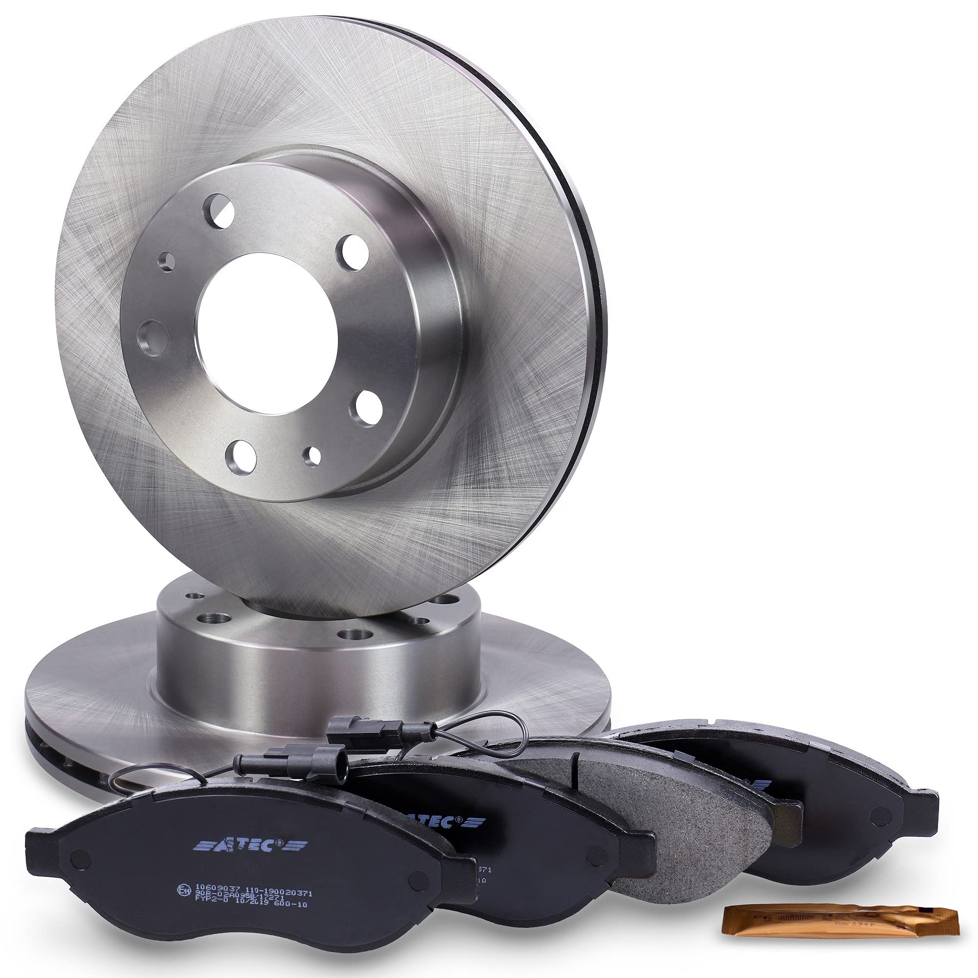 ATEC Germany Bremsenset Komplett - Scheiben & Beläge Für CITROËN JUMPY, FIAT SCUDO, PEUGEOT EXPERT