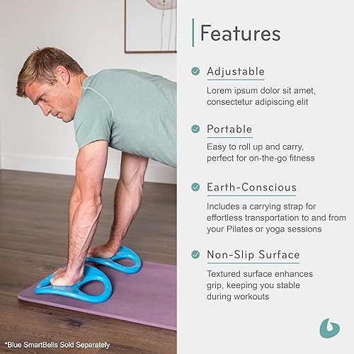 Miniatura 4 de Balanced Body EcoWise - Alfombrilla de pilates, almohadilla antideslizante suave para fitness, entrenamiento, ejercicio y entrenamientos en casa