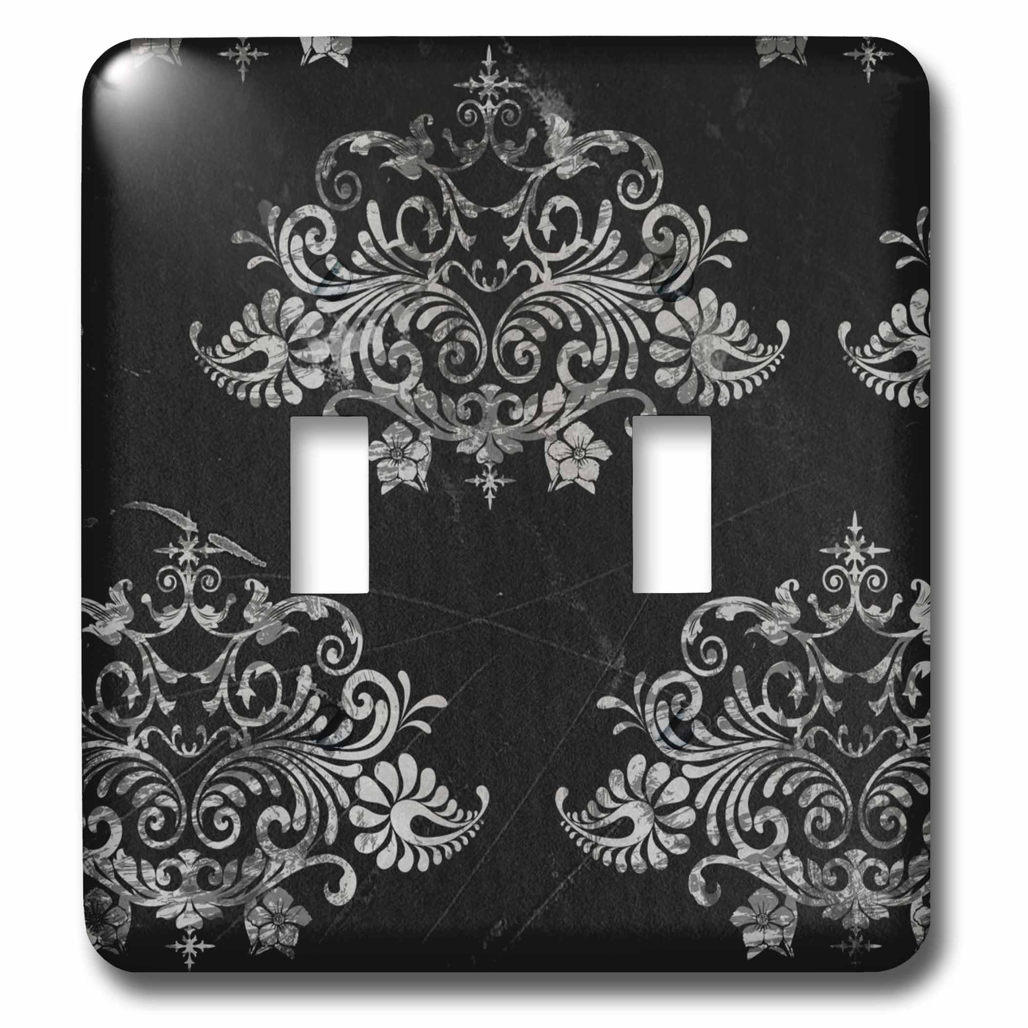 Interrupteur à baïonnette noir 3dRose pour une décoration de salon baroque