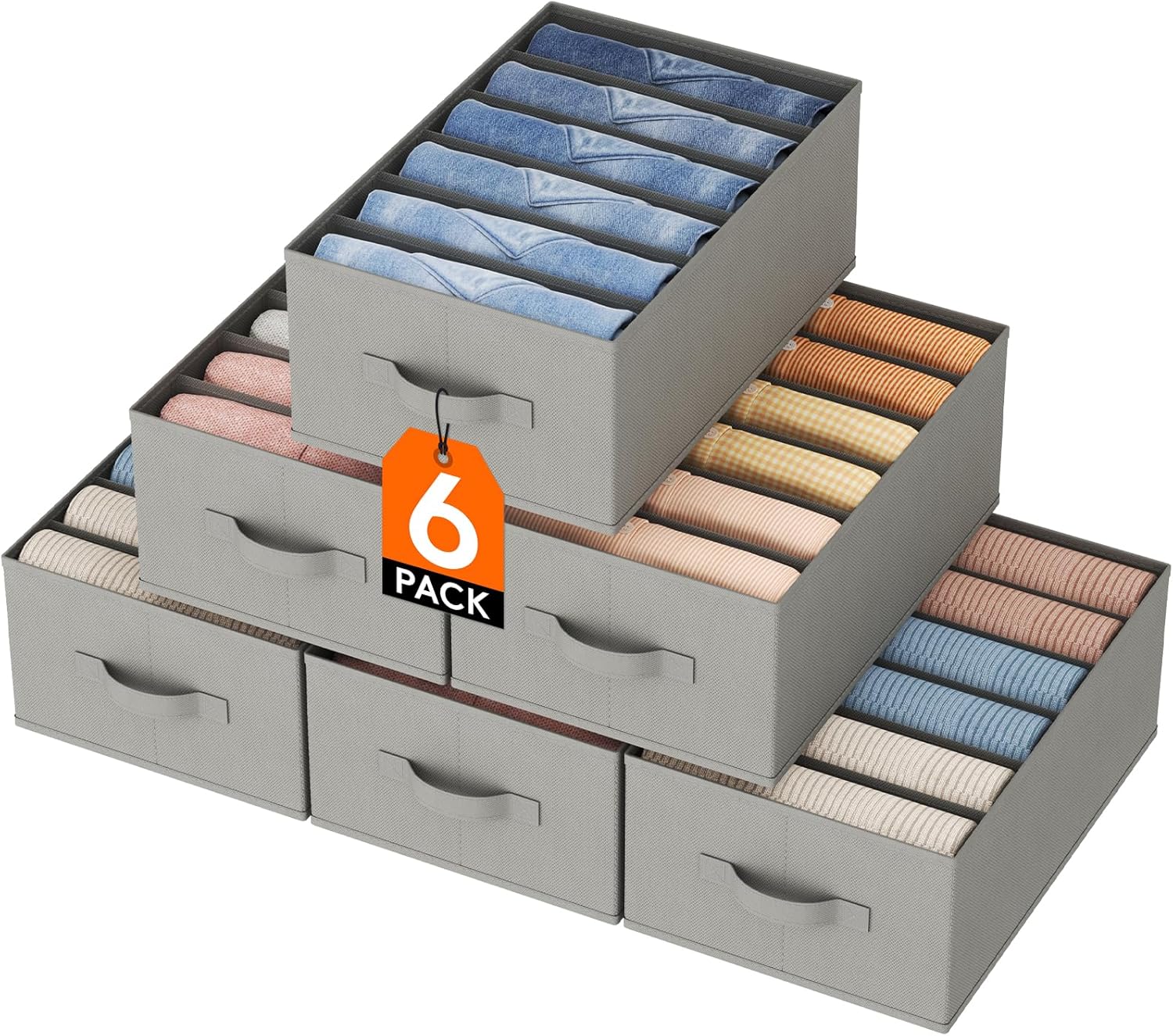 Closet Organization Made Easy with Lifewit 6 Pack Clothes Organizer