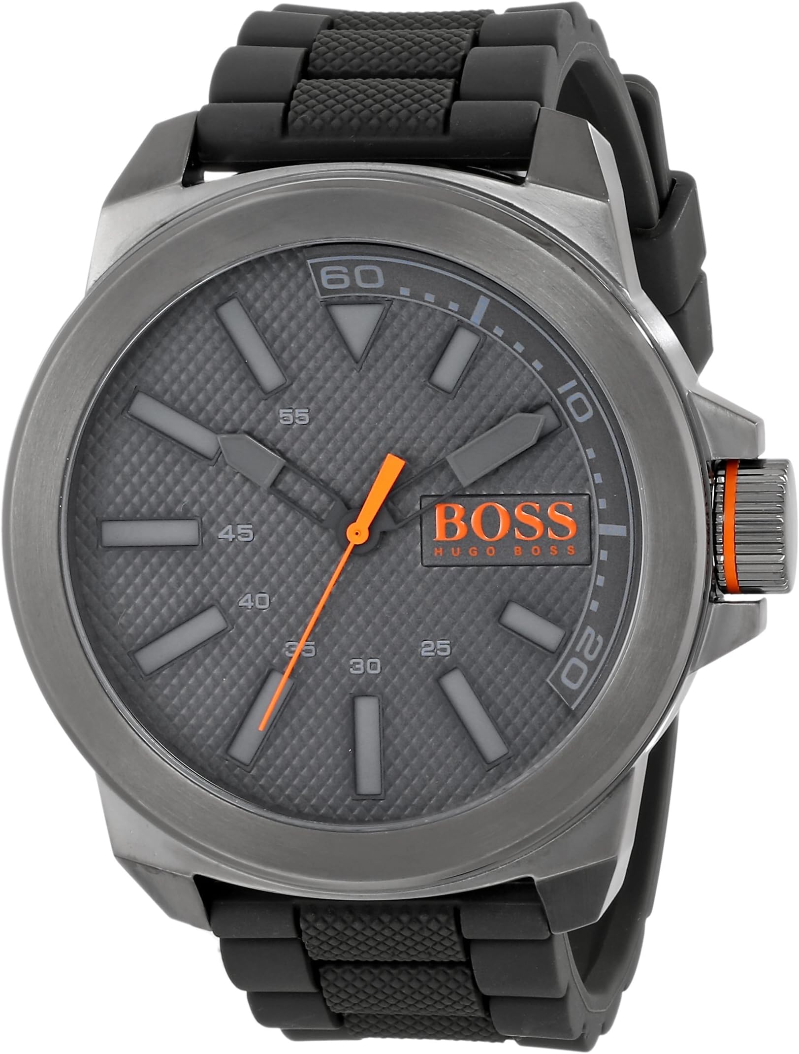 HUGO BOSS Orange Men's 1513005 New York Stainless Steel and Silicone Watch