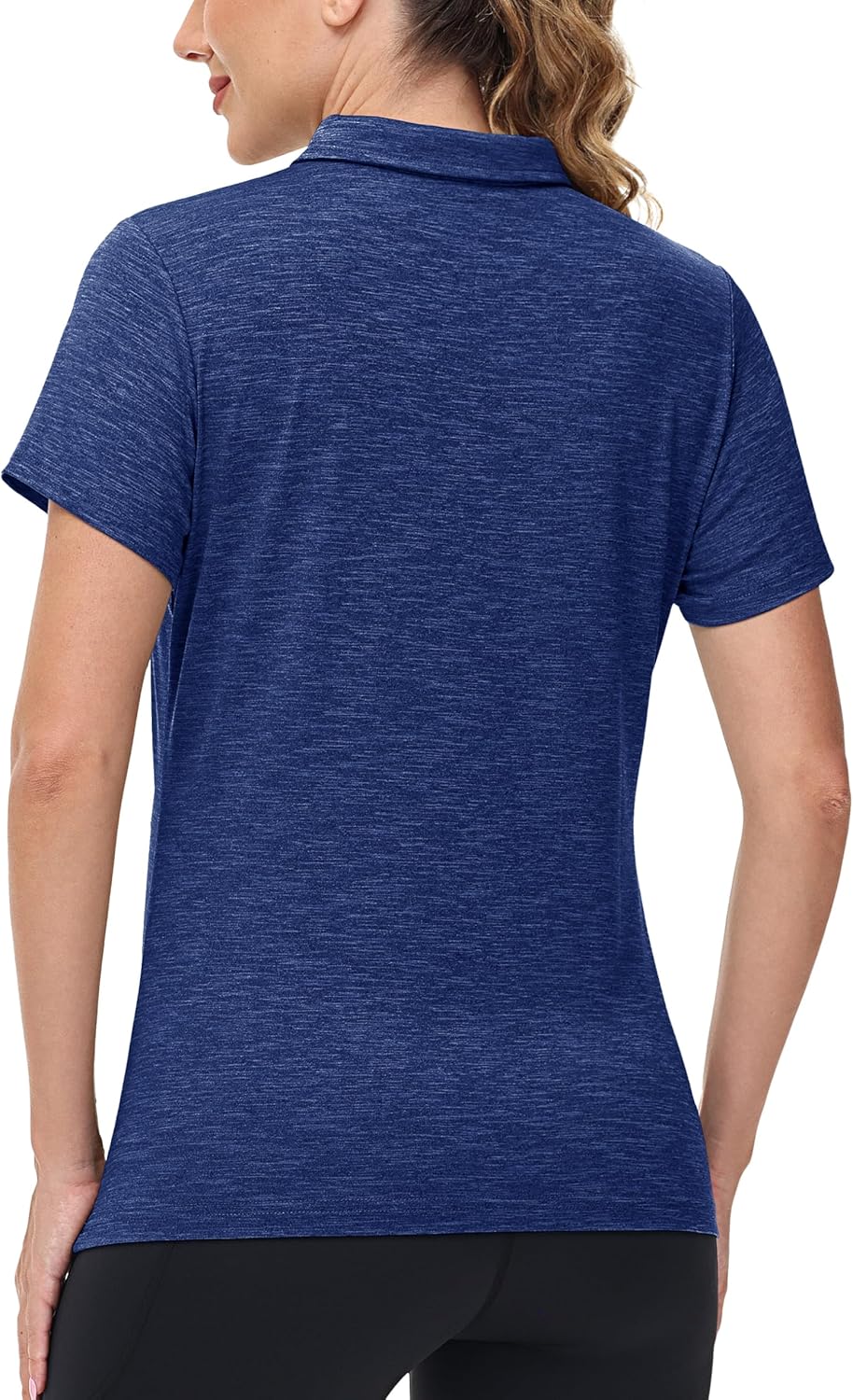 TACVASEN Polo Shirts for Women Short Sleeve Golf Shirts 4-Button Quick Dry Workout Tops Collared for Work Running Tennis - Image 4