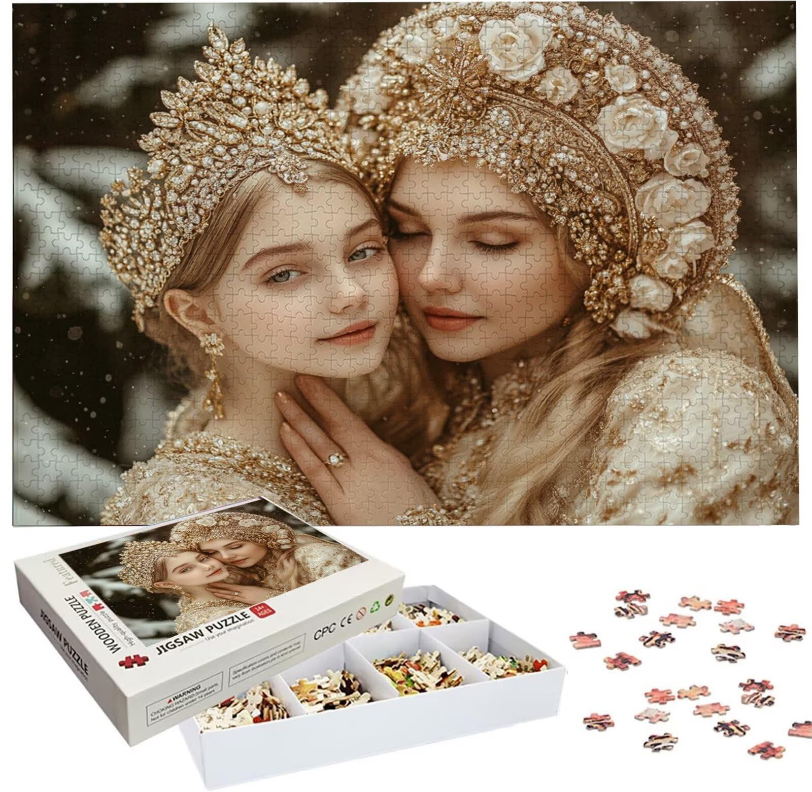 Niestandardowe zdjęcie puzzli, drewniane puzzle DIY 5000 sztuk dla