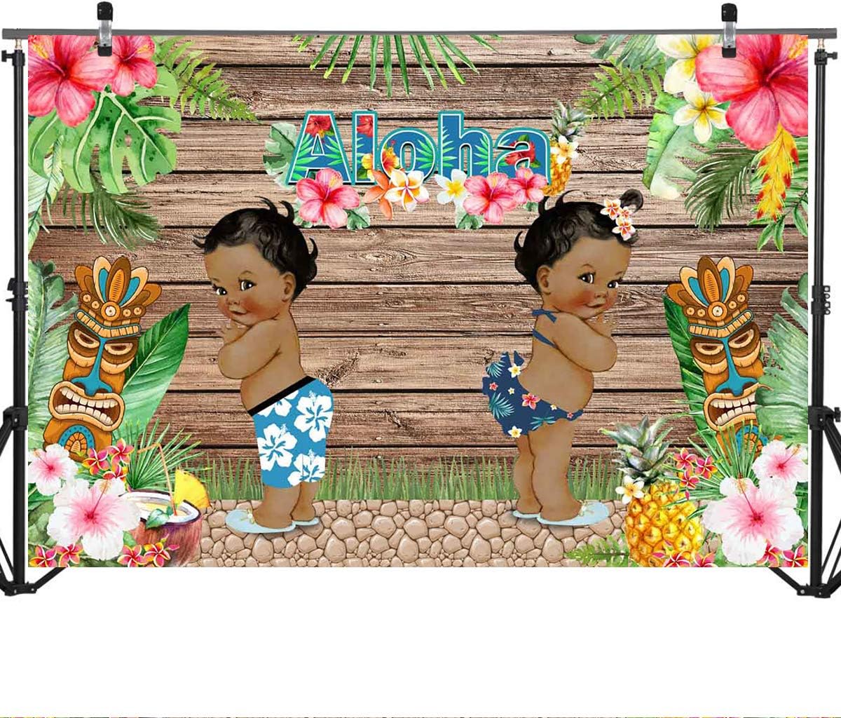 Onе-Dау Sаlе: Uр tо 80% оƒƒ Mocsicka Aloha Gender Reveal Party Decorations, 7x5ft Vinyl Fabric Tropical Summer Hawaiian Baby Shower Backdrop, Rustic Wood Boy or Girl Photography Background Tесh Dеаlѕ 🔥 Mocsicka Aloha Gender Reveal Party Decorations, 7x5ft Vinyl Fabric Tropical Summer Hawaiian Baby Shower Backdrop, Rustic Wood Boy or Girl Photography Background
