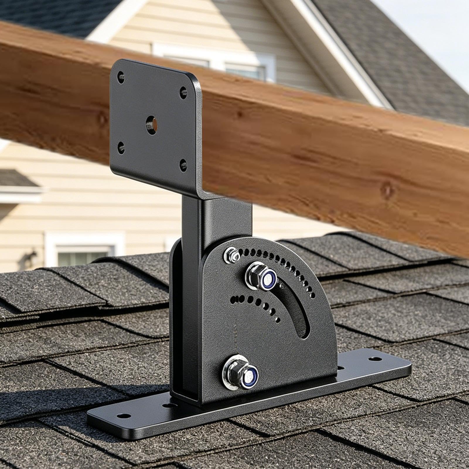 Supporti per tetto regolabili, supporto di sicurezza, supporto di rinforzo da 9,8 x 3,54 x 9,05 pollici con acciaio robusto, materiale di fissaggio in metallo, supporto per struttura con design re