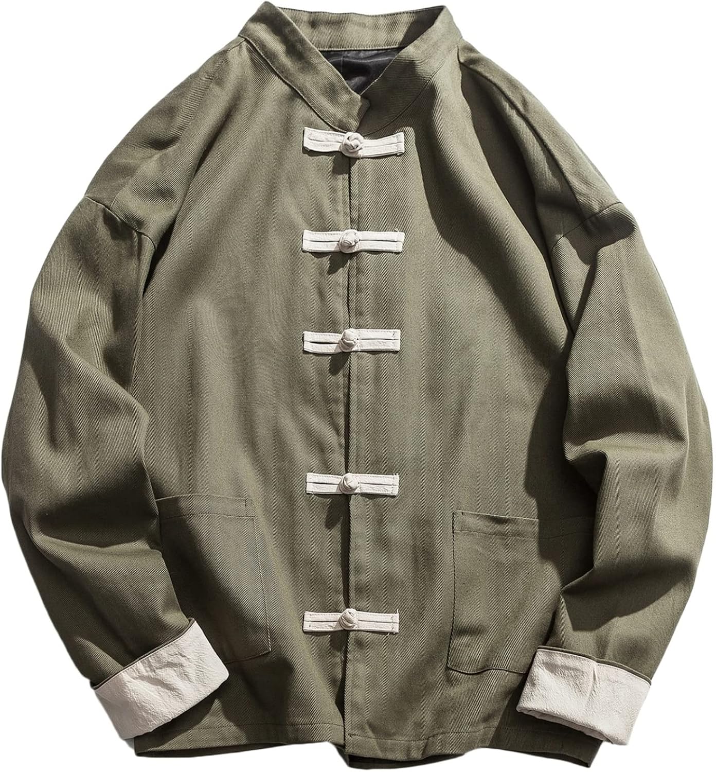 リネンシャツ メンズ カジュアル ジャケット 長袖 立ち襟 漢服 羽織り 浴衣 甚平 中華風 和風 おしゃれ ボタン カーディガン 速乾 快適 通気 軽量 おおきいサイズ トップス 日常 アウトドア オールーシーズン 最新のデザイン