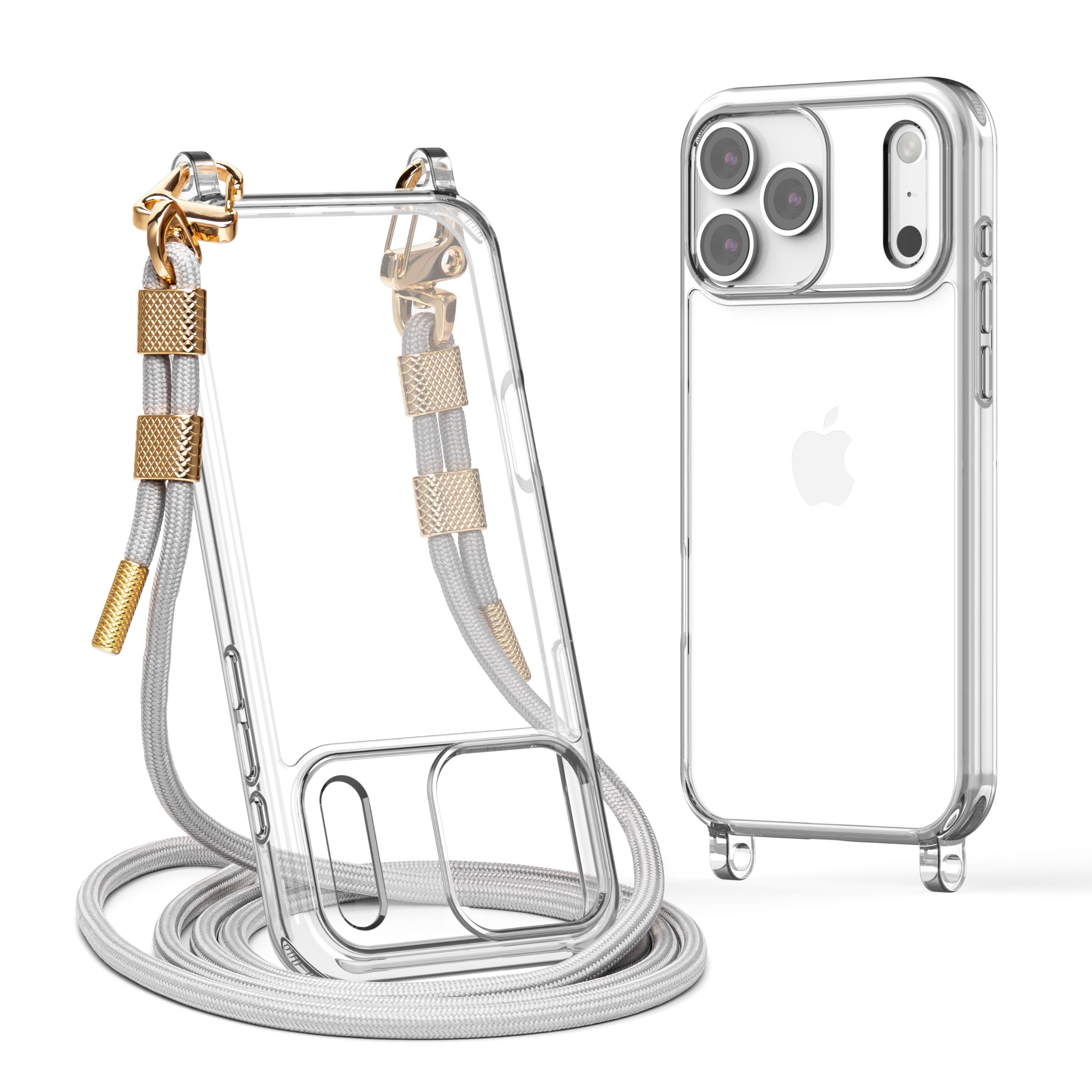 Amazon.com: Lawonda for iPhone 17 Pro Max Case with Strap, Clear