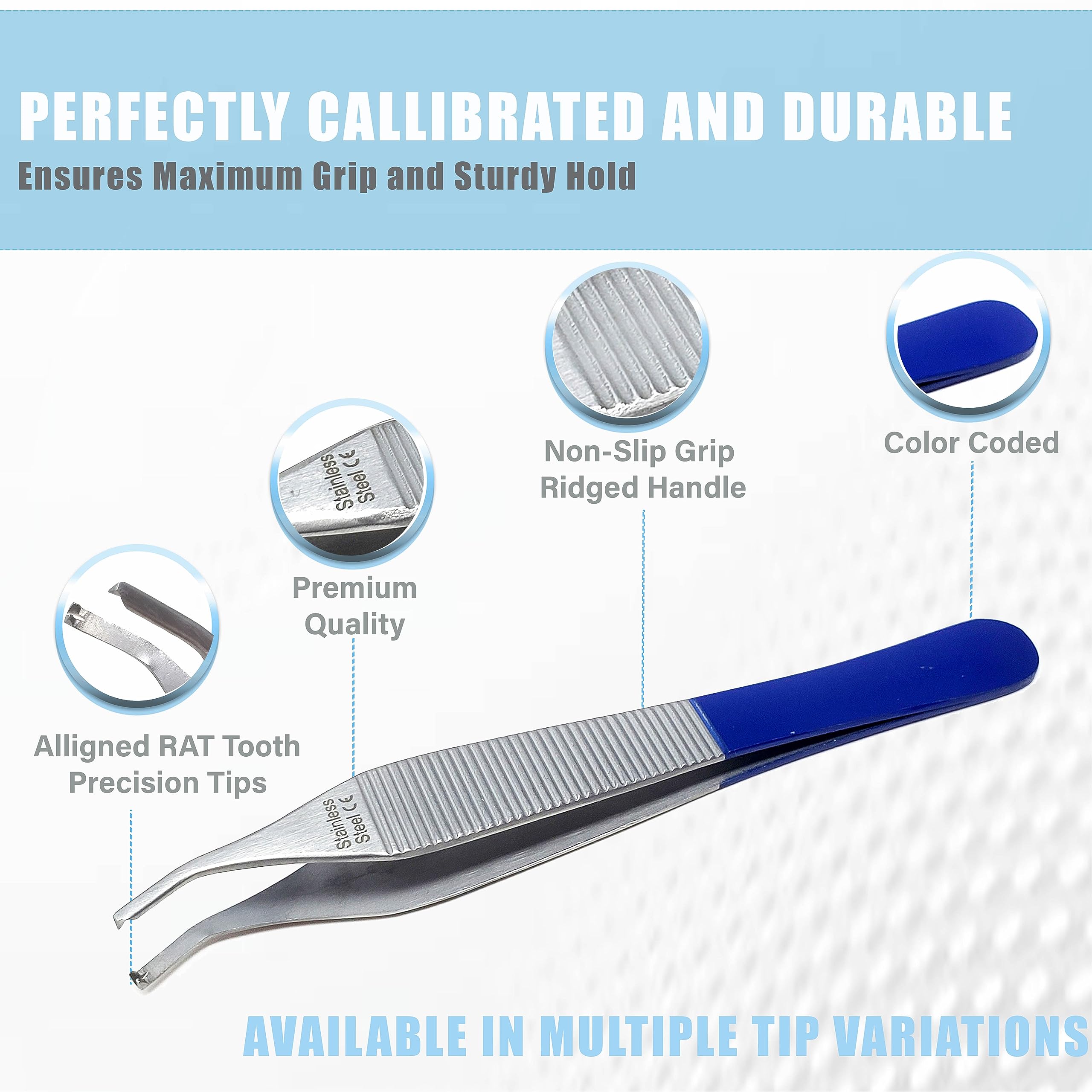 Set of 2 Adson Dissecting Forceps 4.75